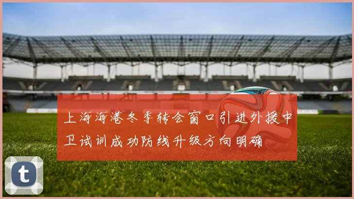 上海海港冬季转会窗口引进外援中卫试训成功防线升级方向明确